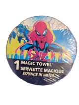 Peachtree Playthings Marvel Red &amp; Blue Spiderman Magic Towel Washcloth - $5.99