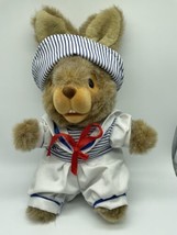 1994  HOSUNG  HAND PUPPET  Bunny Rabbit  In Sailor Suit   Brown  12&quot;  RA... - £14.39 GBP