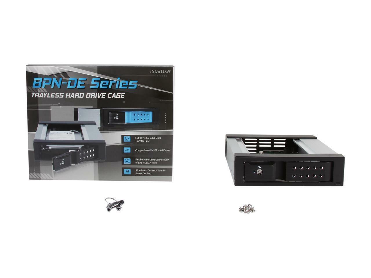 iStarUSA - BPN-DE110SS - 5.25" to x 3.5" SATA 6.0 Gb/s Trayless Hot-Swap Cage Item image 7