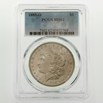 1885-O Plateado Morgan Dólar Graduado Por Calidad Como MS-62! Hermoso Moneda - £84.33 GBP