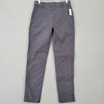 Old Navy Women Pants Size 6 Gray Stretch Classic Straight Flat Front Hig... - $14.40