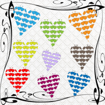 Color Hearts 80a-Digital ClipArt-Gift Tag-Cup-Notebook-Tshirt-Jewelry-Sc... - $2.72 CAD