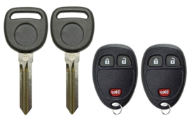 2 GM 07-12 B111 Transponder chip key + KOBGT04A Remote Fob USA Seller A+++ - $28.04