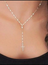 Cross necklace,minimal cross necklace necklace, Cross chain, cross penda... - $9.90