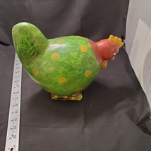 Comical, Plump, Green Chicken Farmhouse Hen Decor Display Figure - $14.25