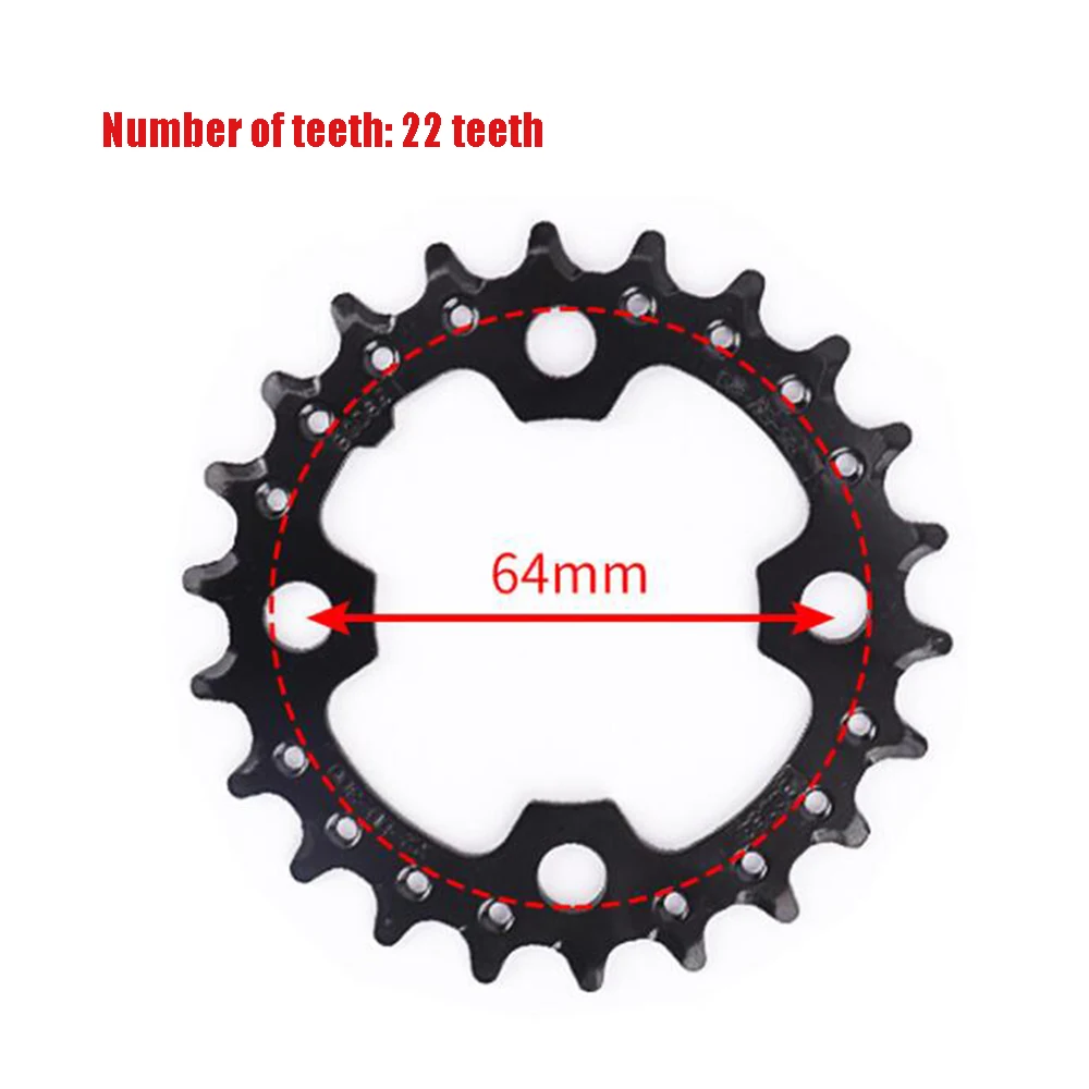 MTB Bike 104/64 BCD Chainring Double/Triple Speed Chainwheel 22/32/42/44... - £28.93 GBP