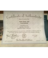  The Bradford Editions: Legends Of Baseball Mini Plate Collection (1995)... - $153.41 CAD