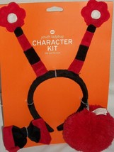 Ladybug Character Kit Costume Halloween Party Girls Headband Bow Tail Pl... - £15.93 GBP