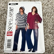 Butterick B6271 See &amp; Sew Women&#39;s Tunic &amp; Pants Sewing Pattern Sizes XS-XL - $2.88