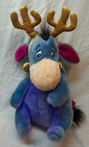 Disney Winnie The Pooh Holiday Eeyore As Reindeer 13" Plush Stuffed Animal Toy - £15.82 GBP