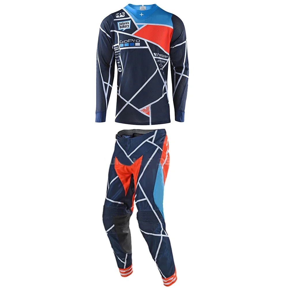 FH Motocross Gear Set Top Limited navy Mx Jersey Set Off Road Se Air Jersey And - £64.45 GBP+