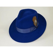 Bruno Capelo Hat Australian Wool Fedora Teardrop Crushable Bel Air BL593 Royal image 2