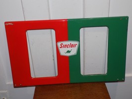 Vintage Sinclair Dual Porcelain Gas Pump Frame - $153.45