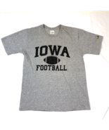 Vintage Cotton Exchange University Iowa Hawkeyes Football Gray T Shirt L... - €25,57 EUR