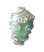 Silver Plated Wire Wrapped Gemstone Ring Size 9 - £11.24 GBP