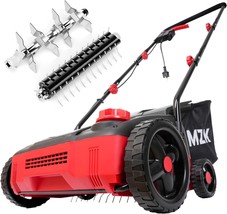 Mzk 13-Inch 12-Amp 2-In-1 Electric Dethatcher And Scarifier, Keep Lawn Health - £106.87 GBP