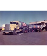 Vintage 1960/70&#39;s Truck Shell Tanker Truck  Peterbilt 18 Wheeler Snapshot - $267.83 MXN