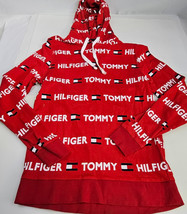 Tommy Hilfiger Men Red White Long Sleeve Sweater Top Sleepwear Hoodie Sz... - £11.63 GBP