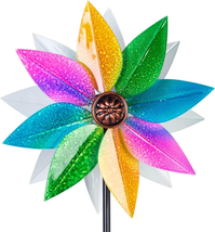 Wind Spinners for Yard and Garden, 37&quot; Wind Spinner Metal Colorful Kinetic Sculp - £29.32 GBP