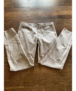 Tommy Hilfiger Pants Mens 33x32 Light Gray Magnetic Zipper Snap Straight... - $25.71 CAD
