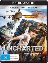 Uncharted 4K UHD + Blu-Ray | Tom Holland, Mark Wahlberg, | Region Free - $27.27