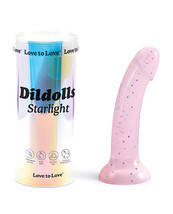 &#39;love To Love Curved Suction Cup Dildolls Starlight - Pink - $43.99