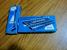 MARKLIN HO  5112  &amp;  5113   METAL UNCOUPLING M TRACK &amp; MAST   LNIB - $233.42 MXN