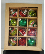 Vintage Rauch Set of 12 Glass Christmas Ornaments - £42.28 GBP