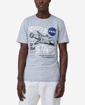 Cotton on Men&#39;s Tbar Collab Pop Culture Crew Neck NASA T-shirt Light Gra... - £15.97 GBP