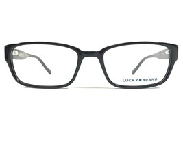 Lucky Brand ZAK BLACK Gafas Monturas Rectangular Completo Borde 48-16-130 - £33.22 GBP