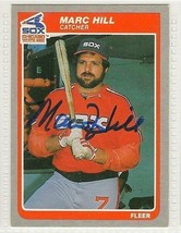 marc hill signed autographed card 1985 fleer - £7.25 GBP