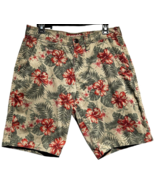 Arizona Jean Co. Green Vacation Palm Flex Bermuda Shorts Mens Classic Fi... - $29.45