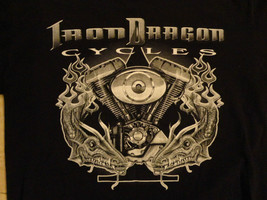Black Iron Dragon Cycles Motorcycle T Shirt Adult M Excellent - £13.18 GBP