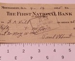 Vintage First National Bank Check April 14 1955  - $4.94