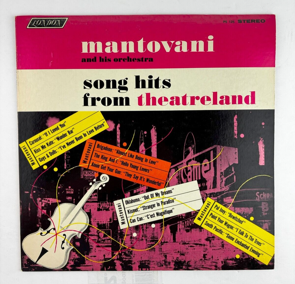 Mantovani Song Hits From Theatreland Album LP - $3.60