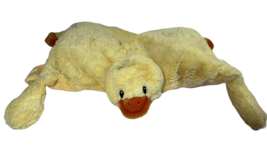 Little Miracles yellow orange duck 24&quot; plush folding pillow stuffed baby... - £24.35 GBP
