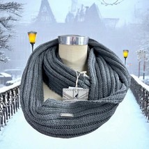 New With Tags KANGOL Grey Scarf Rib Neck Warmer One Size K14374FA - £19.08 GBP