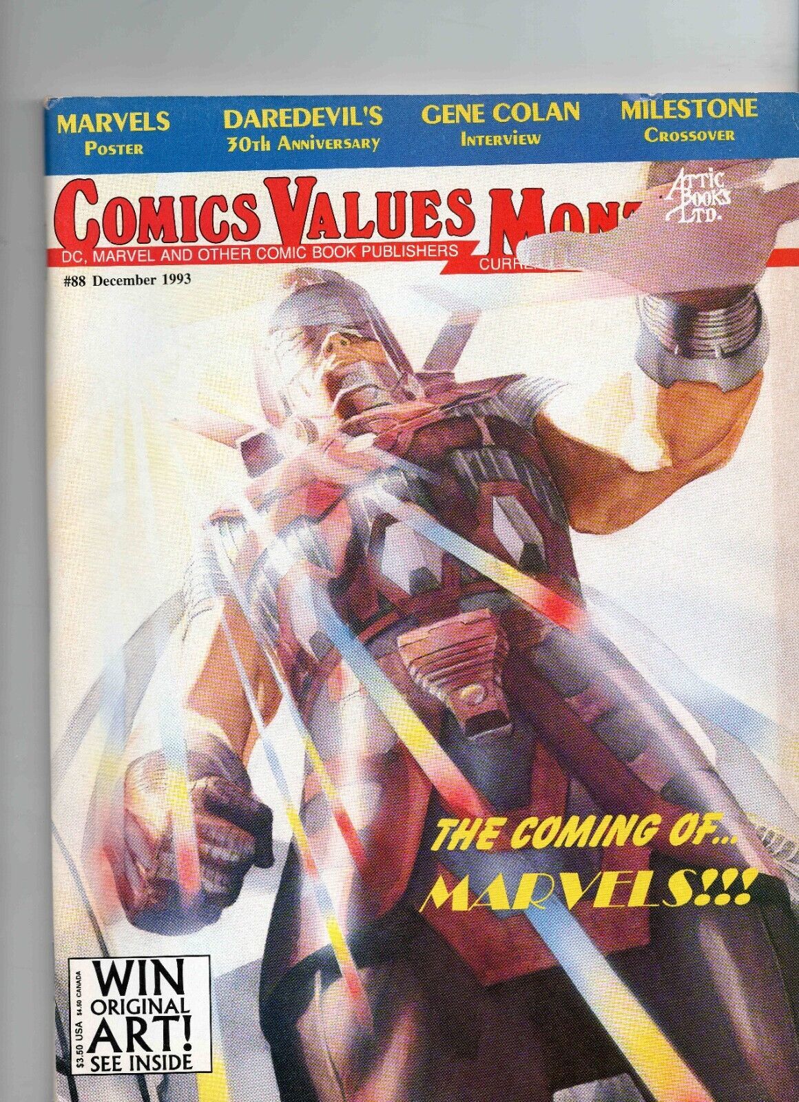 Primary image for VINTAGE 1993 Comic Values Monthly #88 Alex Ross Marvels