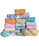 Wholesale Lot Of 10, Indian Cotton Block Print Toiletry Bag Vintage Make... - $174.29 CAD