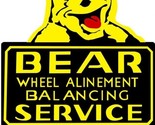 Bear Wheel Alignment Service Laser Cut Metal Sign - $89.05