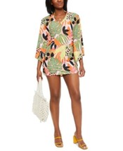 MSRP $78 Bar Iii Printed Caftan Floral Printed Cover-Up Size XS - £14.82 GBP