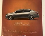 2012 Nissan Versa Sedan Print Ad Advertisement pa12 - $4.94