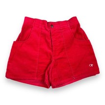 Vtg 90s OP Ocean Pacific Red Corduroy Shorts Elastic Waist Junior’s Sz 7 - £46.68 GBP