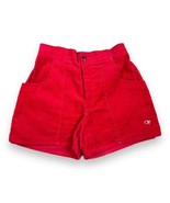 Vtg 90s OP Ocean Pacific Red Corduroy Shorts Elastic Waist Junior’s Sz 7 - £46.08 GBP