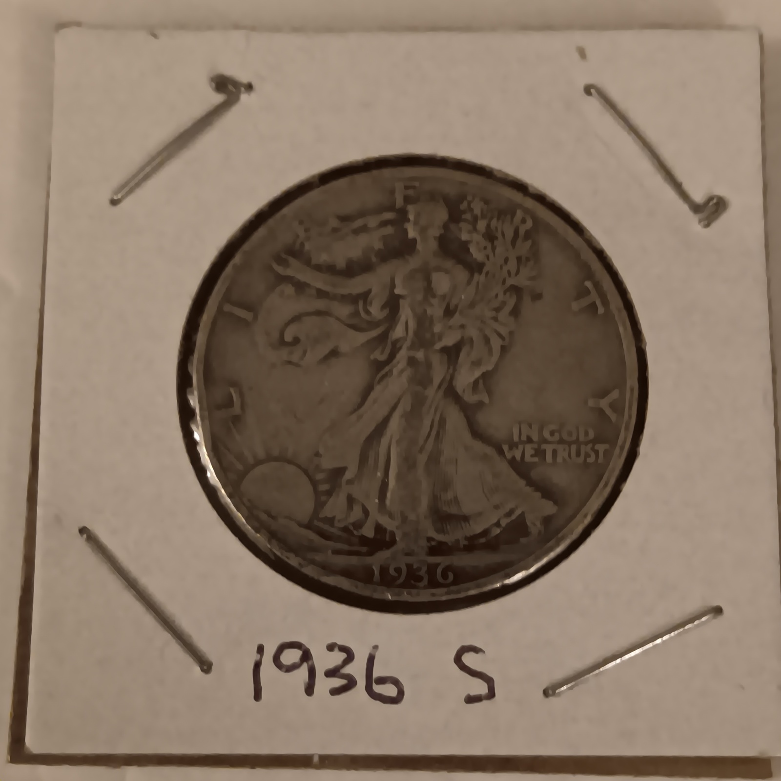 Primary image for 1936 S Walking Liberty Half Dollar Very Good + Condition US Mint San Francisco