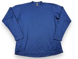 Vtg Patagonia Capilene Shirt Men Navy Blue Baselayer Long Sleeve USA Mad... - £19.02 GBP