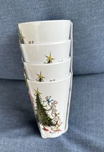 How the Grinch Stole Christmas Holiday Melamine Tumblers Set Of 4 Cups New 5” - $27.99