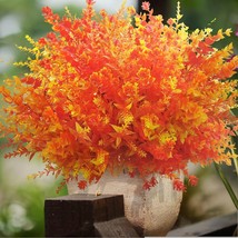 24 Pcs Artificial Fall Flowers Outdoor Fake Plants Artificial Mums Plants Outsid - £45.42 GBP