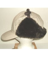Khaki fake fur USED winter &quot;bomber&quot; trapping hunting camping hat cap Lar... - $475.17 MXN