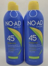 (2 Pack) NO-AD Sun Care SPF 45 Continuous Spray SunScreen Paraben Free 8.7 Ounce - £20.57 GBP